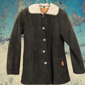 OUTBACK TRADING CO MICROSUEDE SWING COAT X Sm Choc